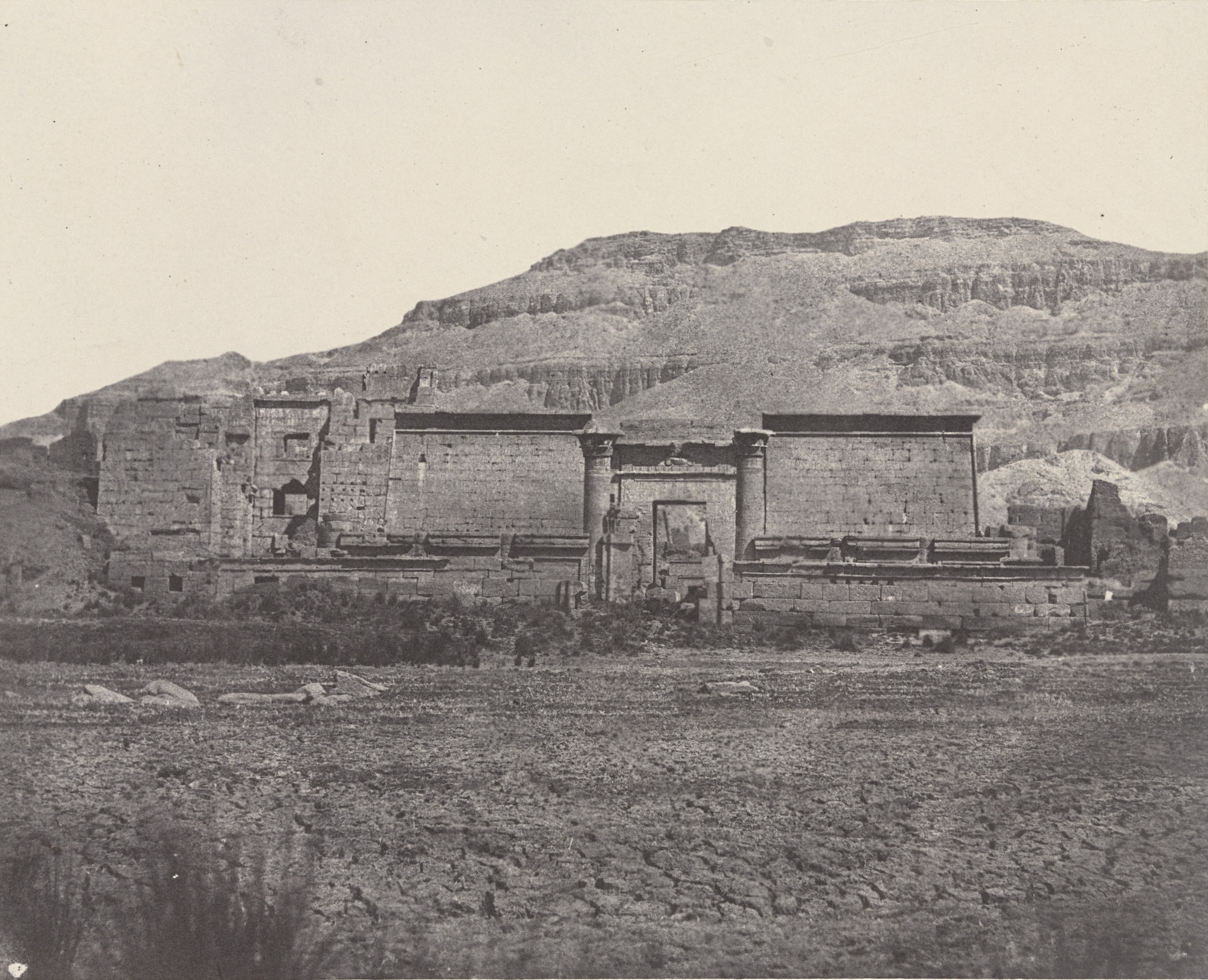 Maxime Du Camp. Médinet Habou, Vue Générale des Ruines