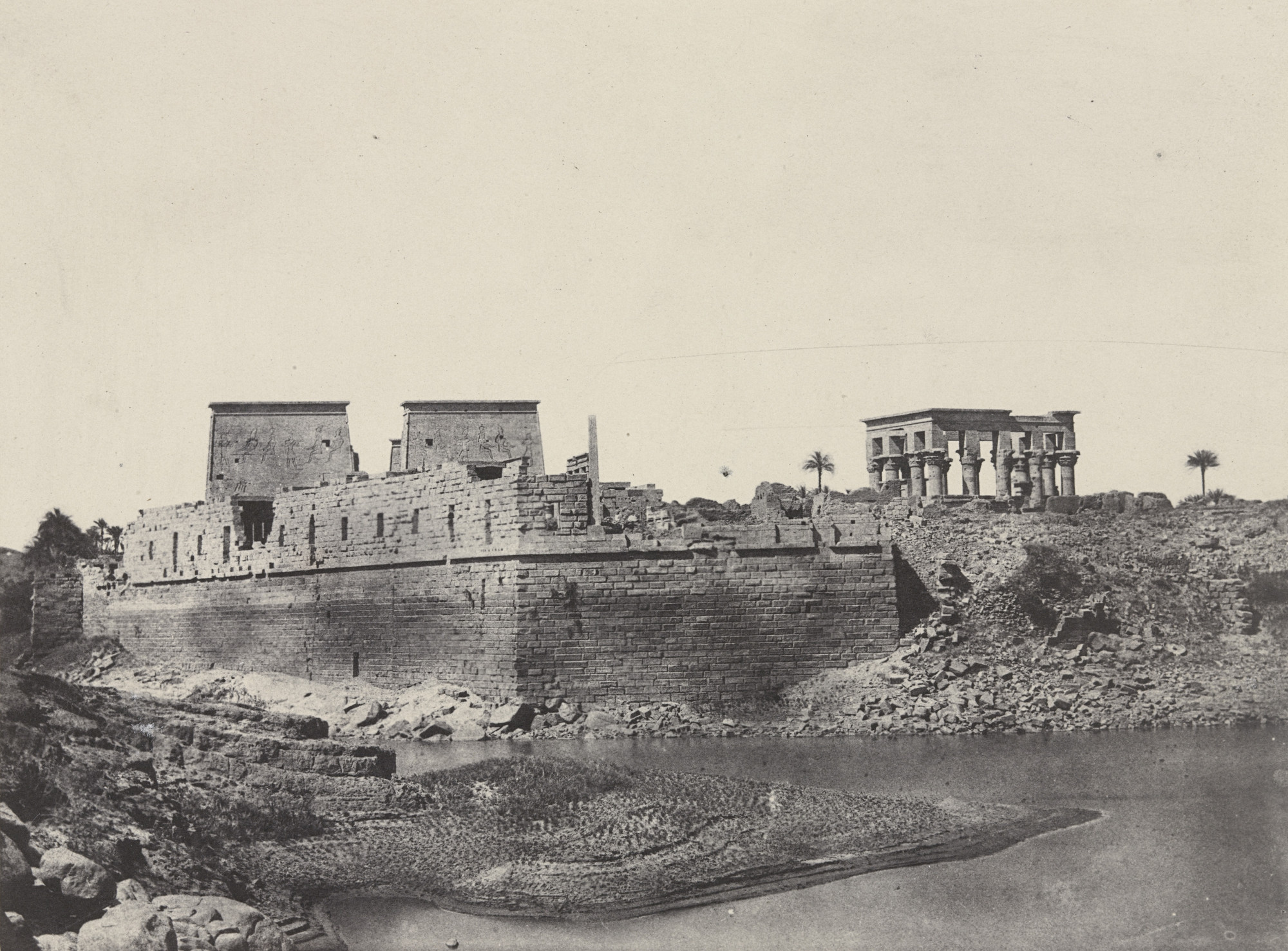 Maxime Du Camp. Philoe, Vue Générale Prise a L'Angle Sud-Ouest
