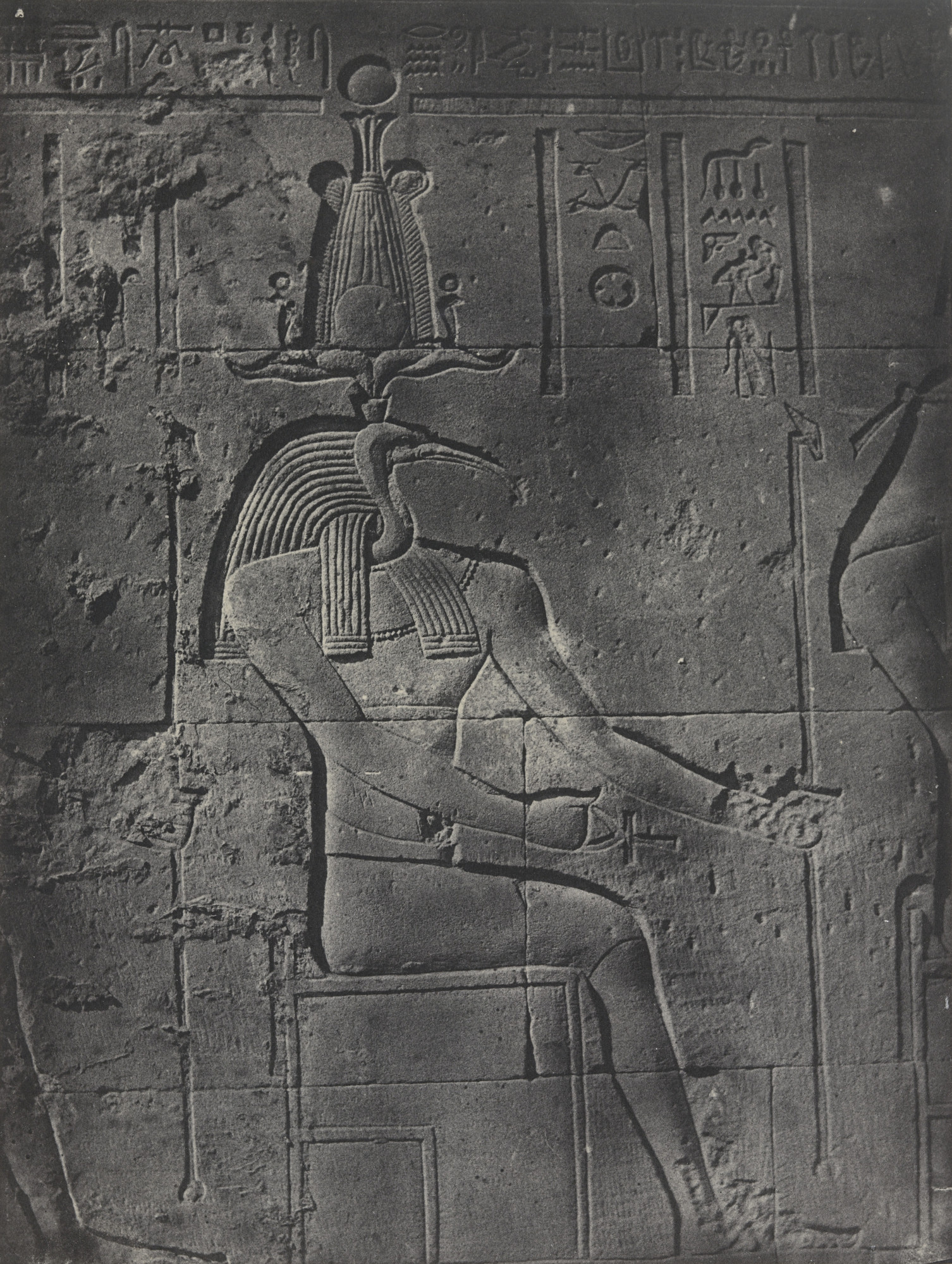 Maxime Du Camp. Grand Temple D'isis, A Philoe, Tôth Ibiocéphale
