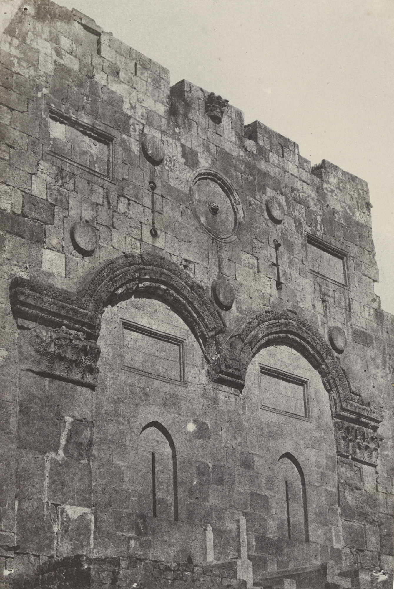Maxime Du Camp. Jerusalem, Porte Dorée
