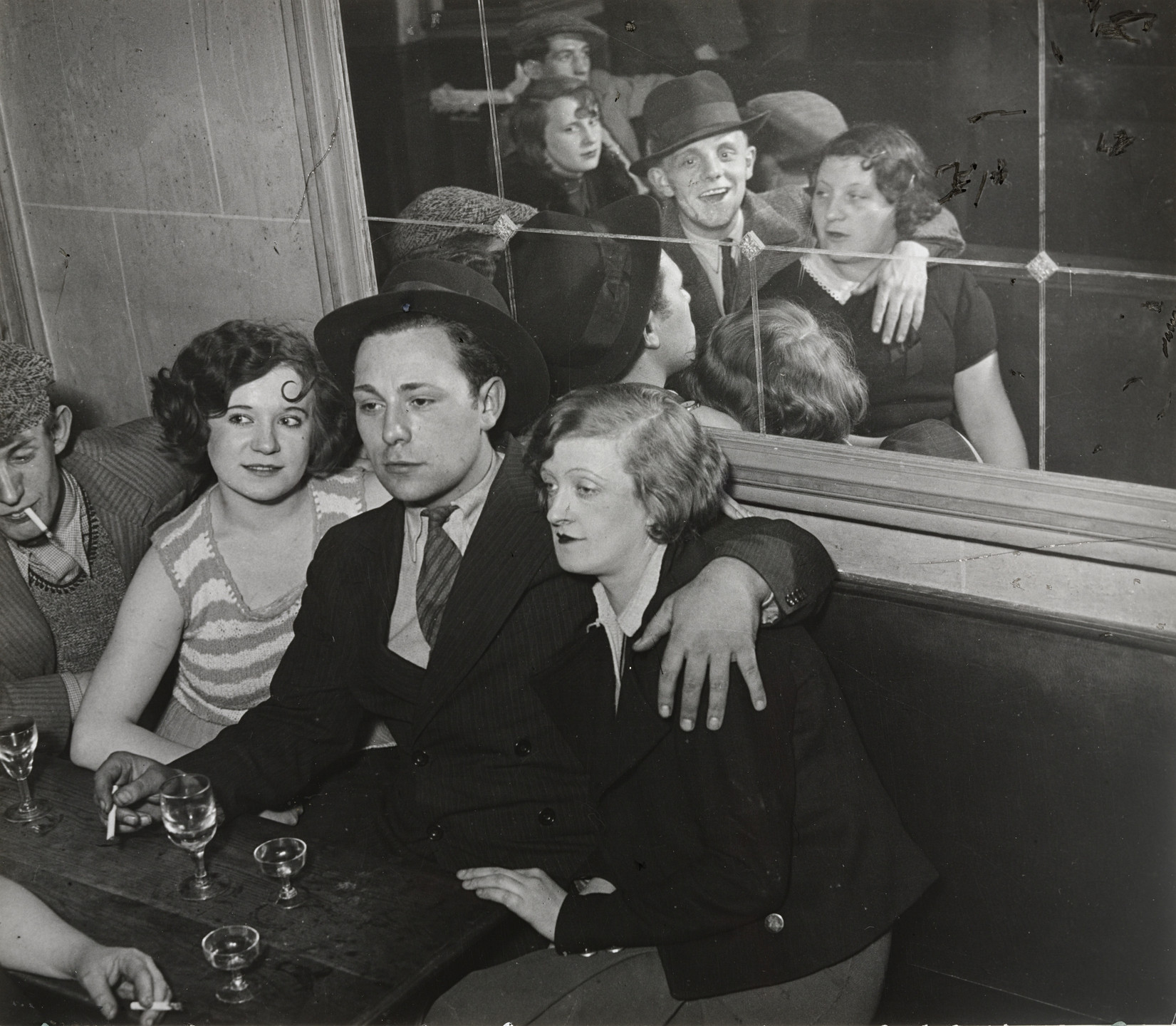Brassaï (Gyula Halász). A Happy Group at the Quatre Saisons, Paris. c. 1932