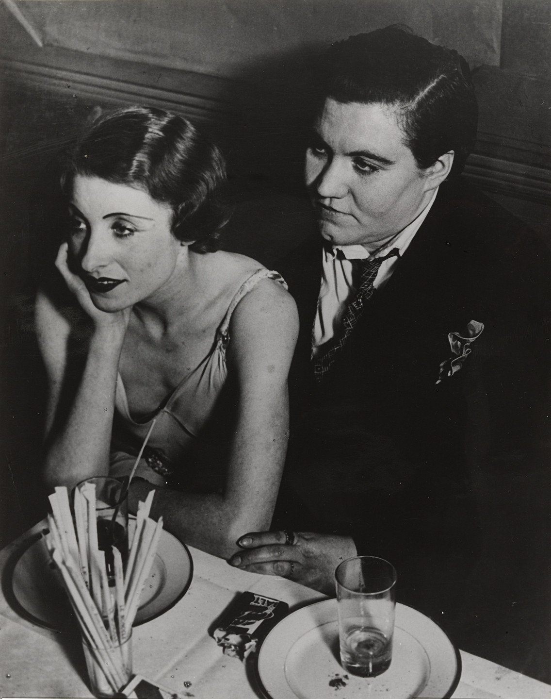 Brassaï (Gyula Halász). A Couple at Le Monocle, Paris. 1933