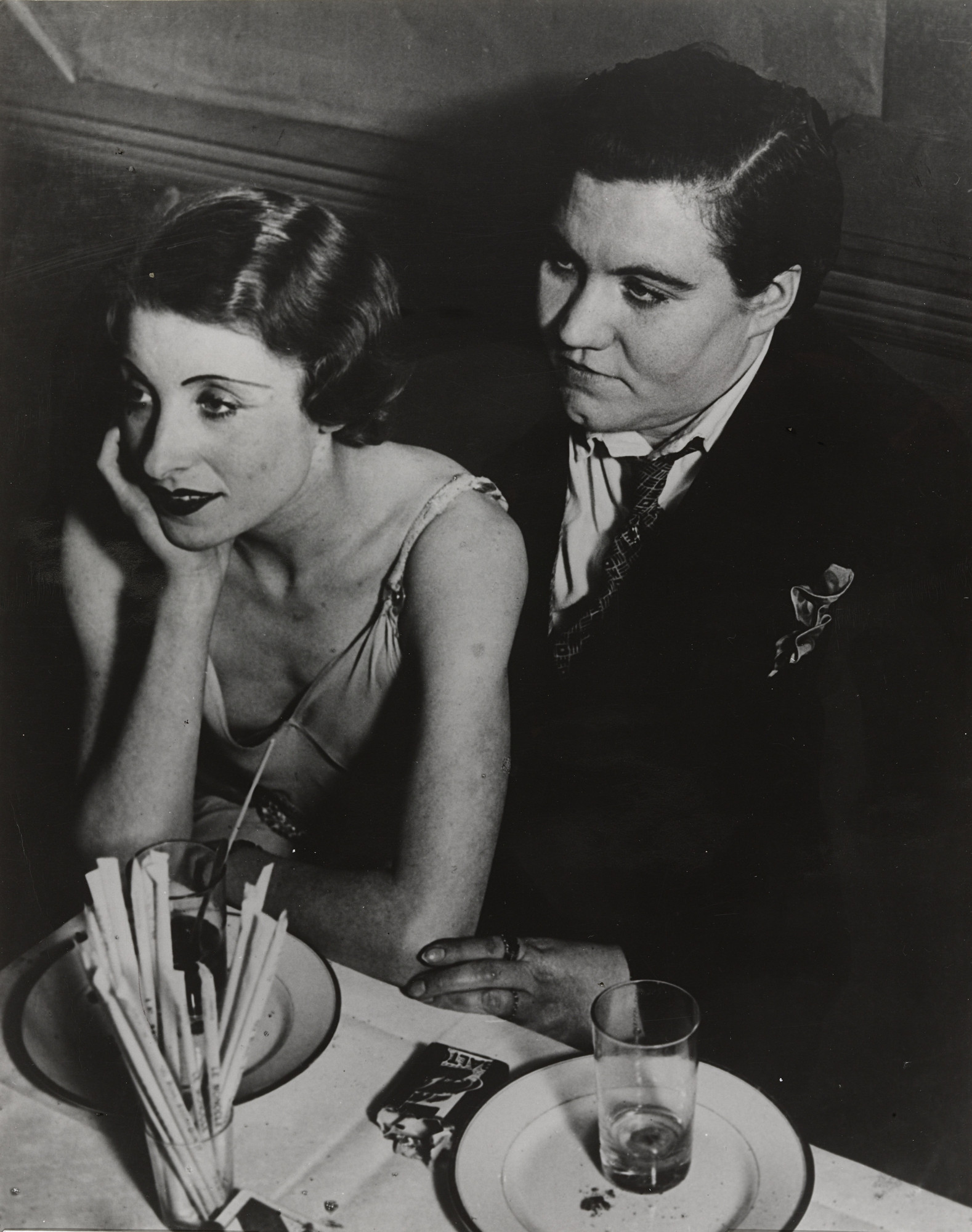 Brassaï (Gyula Halász). A Couple at Le Monocle, Paris. 1933