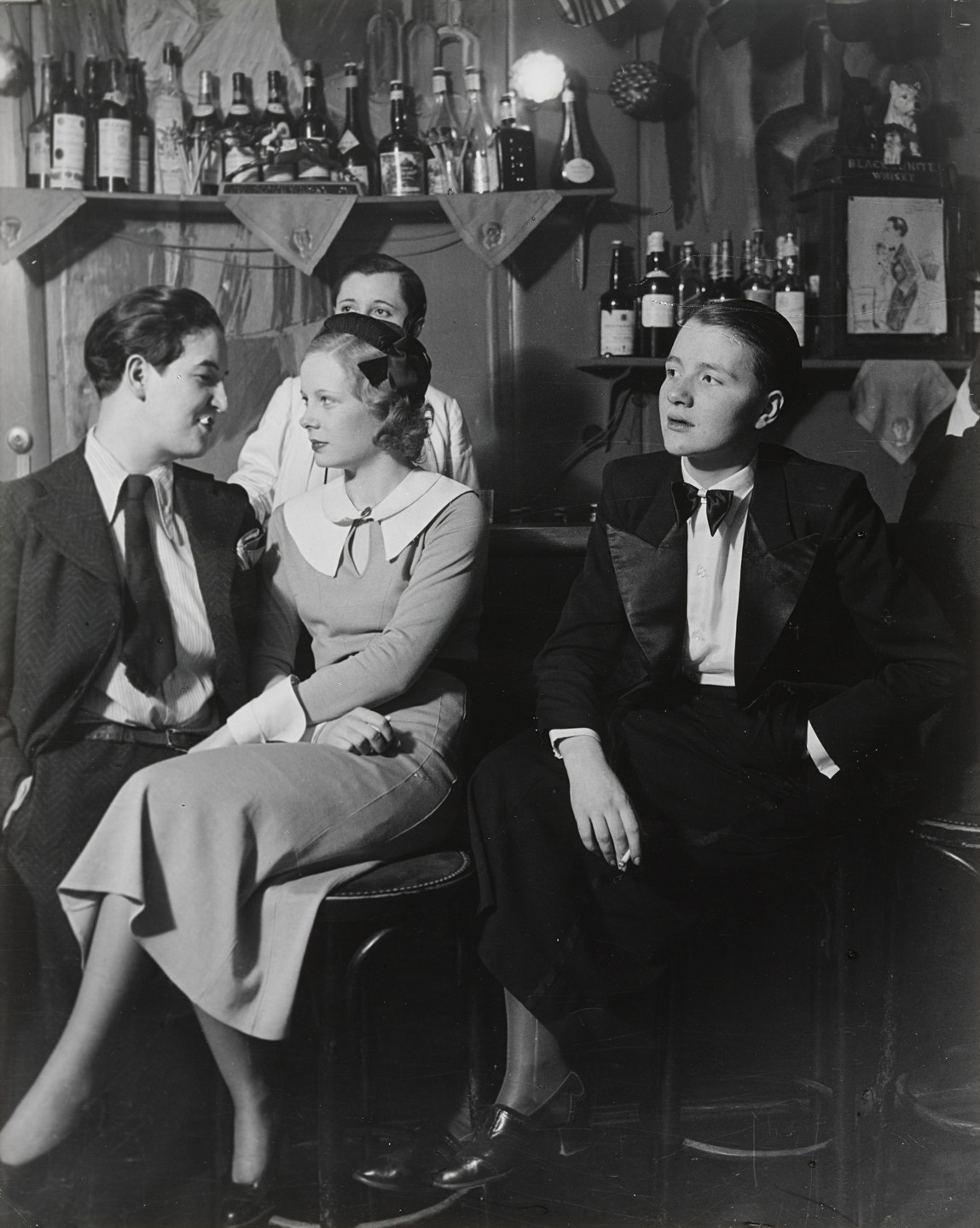 Brassaï (Gyula Halász). Le Monocle, the Bar, Paris. On the Left is Lulu de Montparnasse. 1933