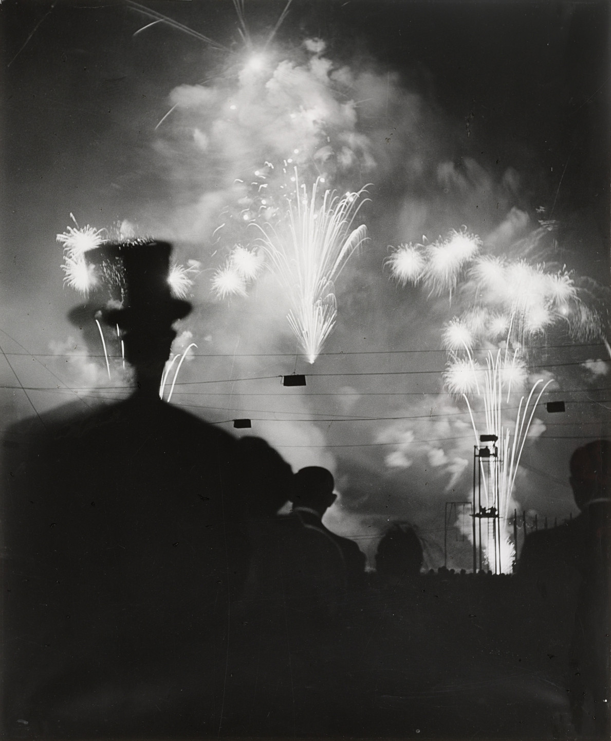 Brassaï (Gyula Halász). Fireworks on the Night of Longchamp. 1936