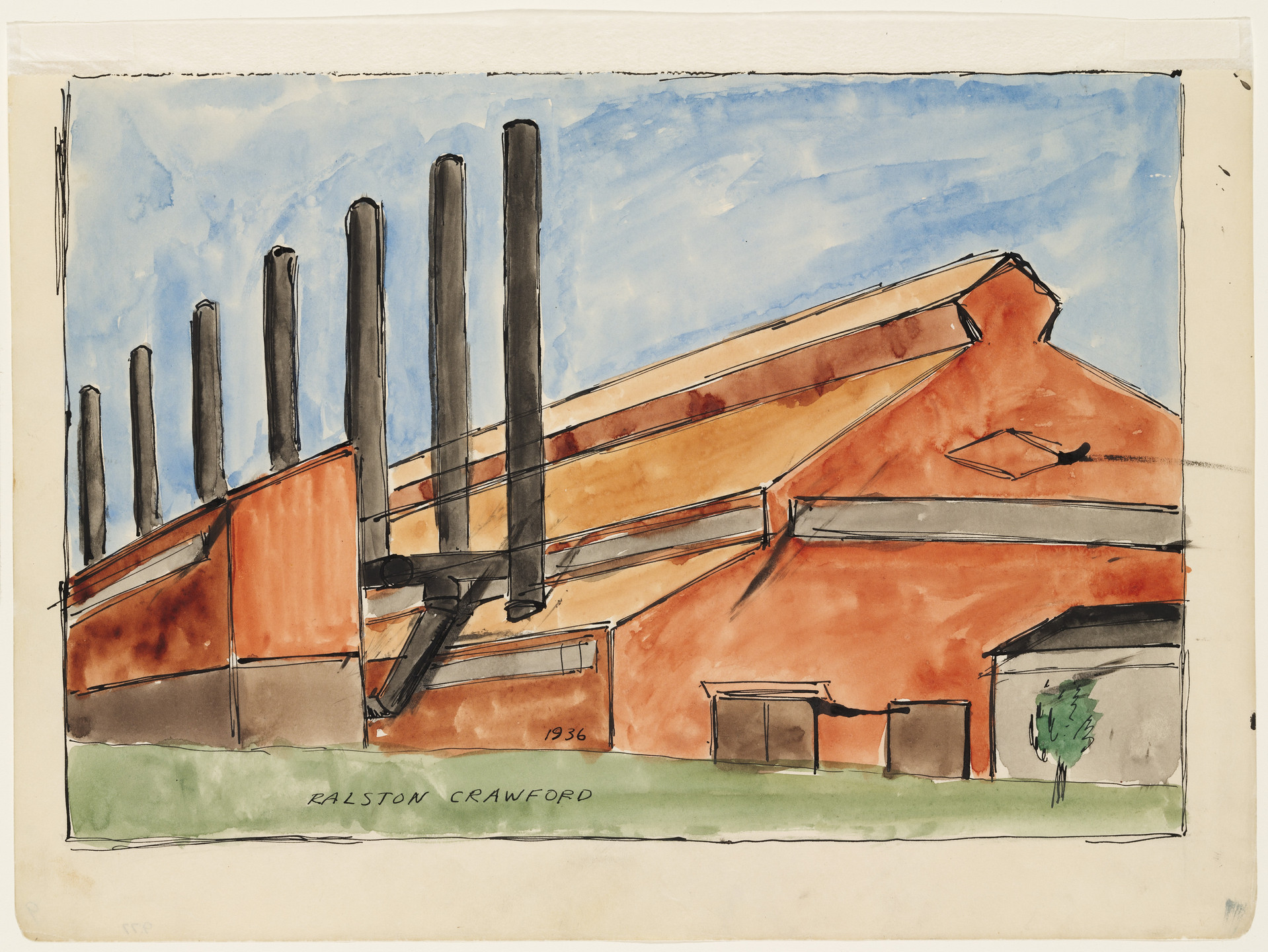 Ralston Crawford. Worth Steel Plant. 1936