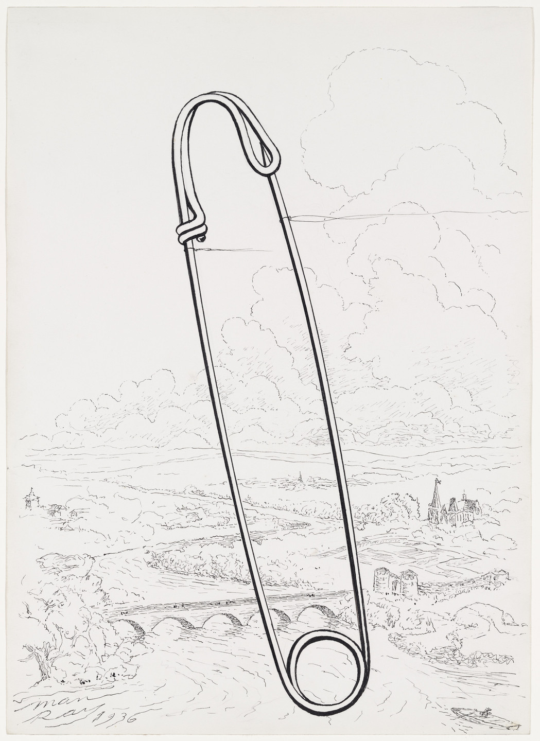 Man　RAYS Man Ray (Emmanuel Radnitzky). Safety Pin. 1936 | MoMA
