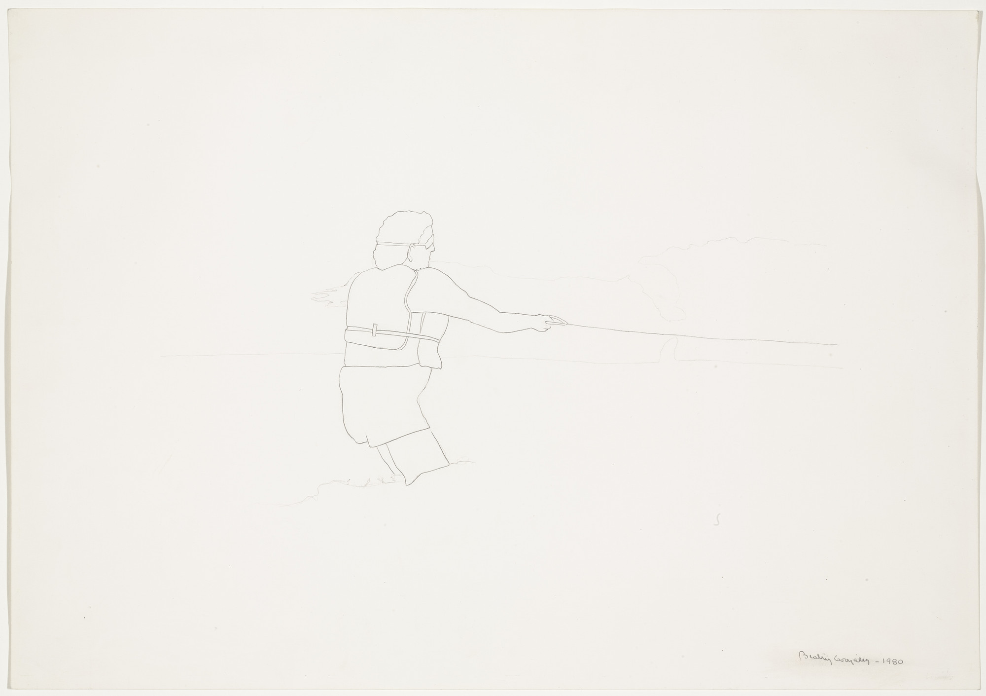 Beatriz González. Turbay esquiando (Turbay Skiing). 1980