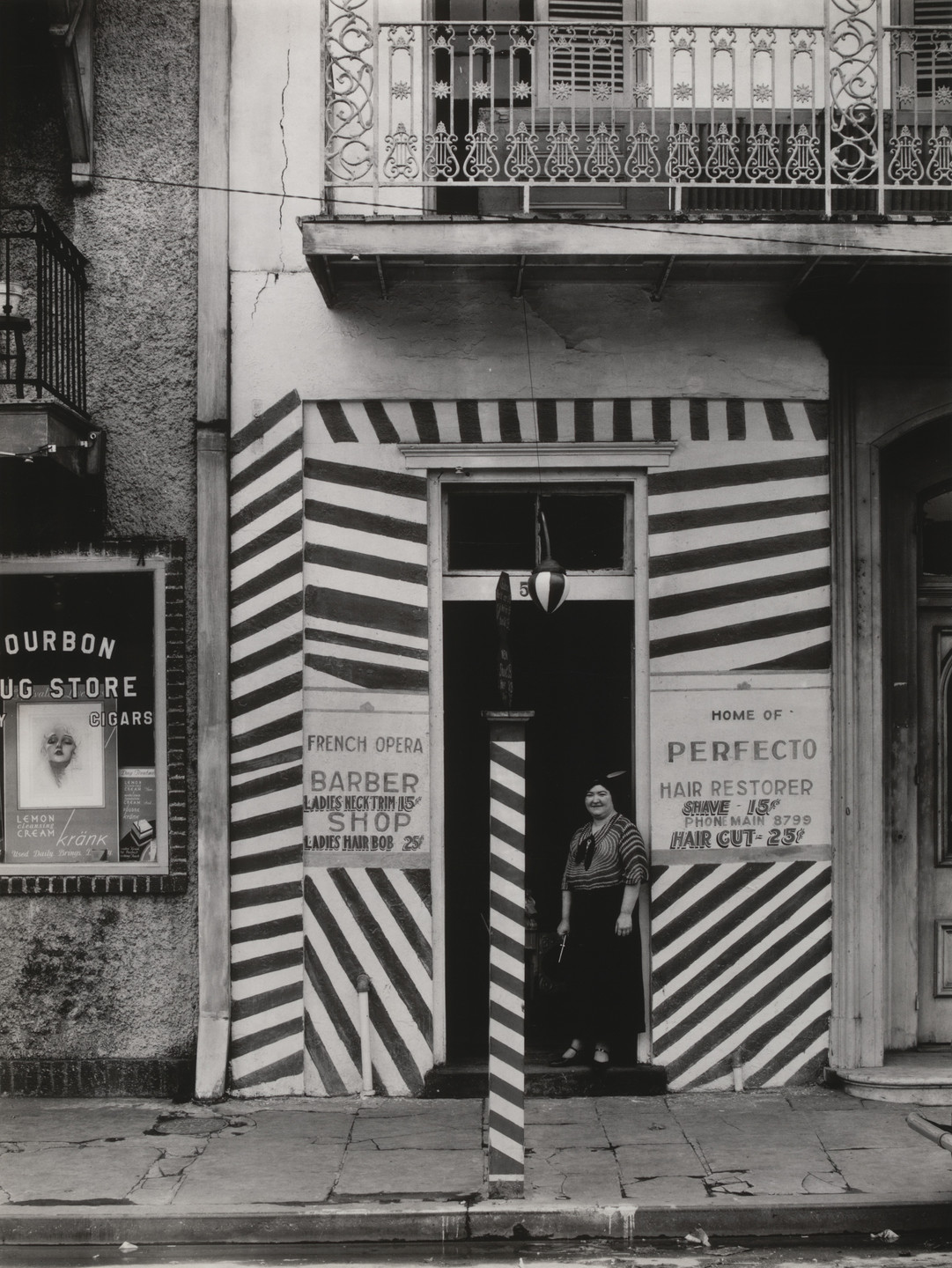 Walker Evans. Sidewalk and Shopfront, New Orleans. 1935