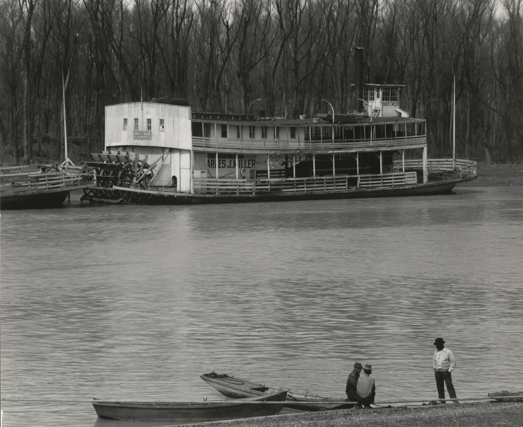 Walker Evans. Mississippi Sternwheeler at Vicksburg, Mississippi. 1936