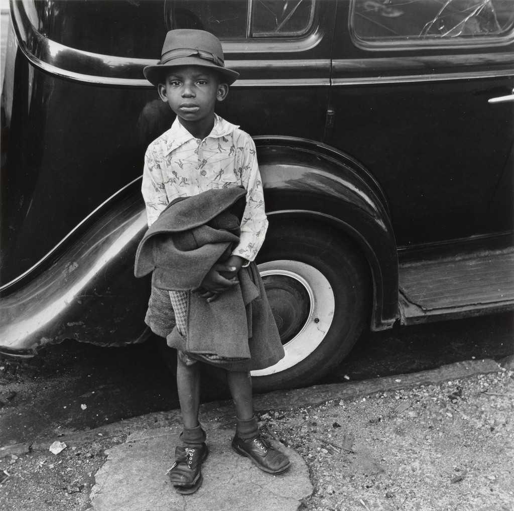 Boy and Car, New York City, Jerome Liebling, 1948