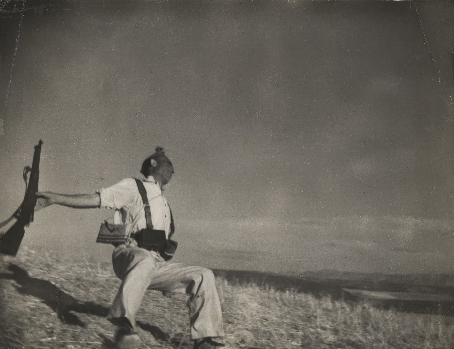 Robert Capa. Death of a Loyalist Militiaman, Córdoba front, Spain. Late August-early September, 1936