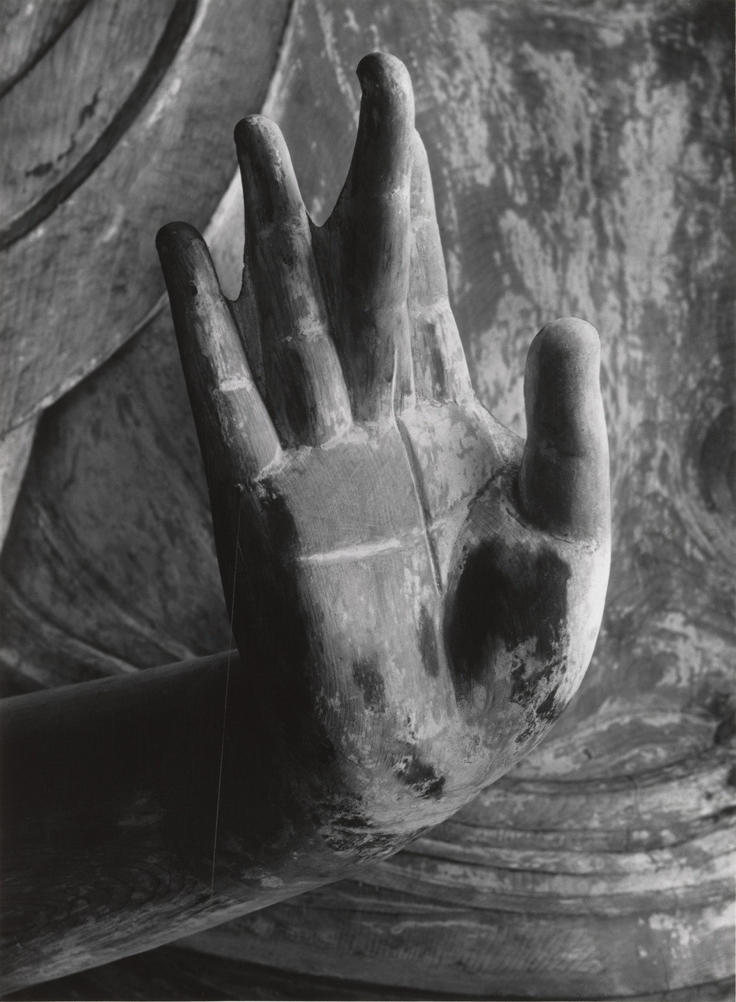 Ken Domon. Right Hand of the Sitting Image of Buddha Shakyamuni in the Hall of Miroku, Muro-Ji, Nara. 1942-43
