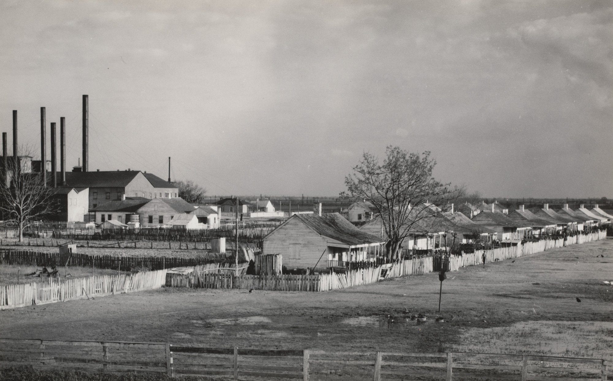 Walker Evans. Louisiana Factory and Houses. 1935