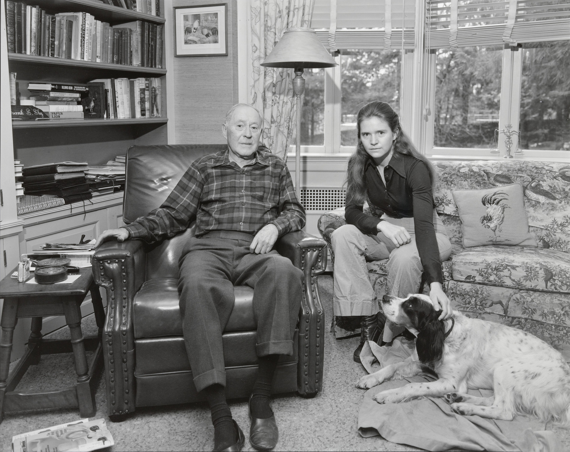 Nicholas Nixon. Beverly Shy Nixon and her Grandfather Frank Spain Shy, East Greenwich, Rhode Island. 1974