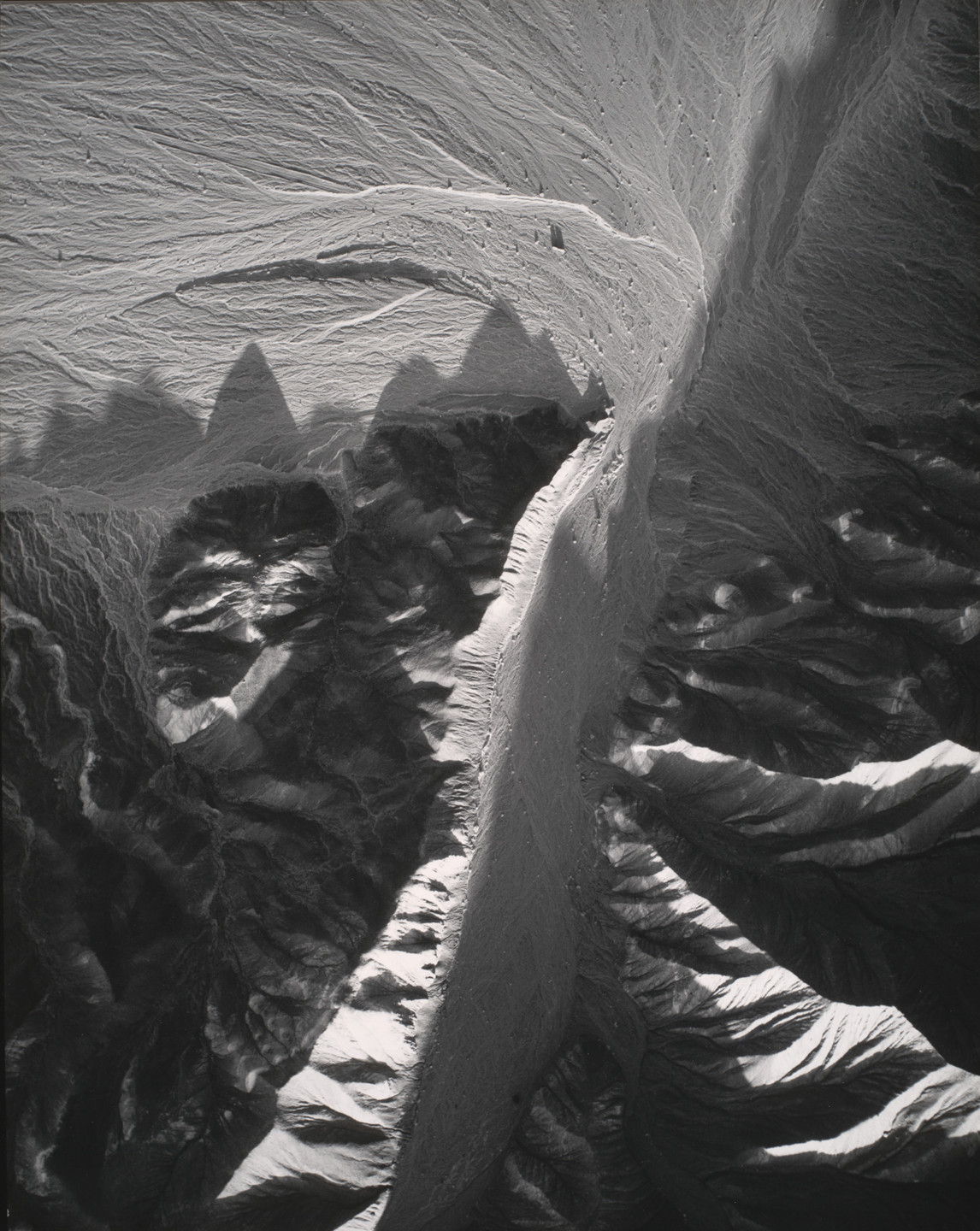 William A. Garnett. Dry Wash with Alluvium, Death Valley, California. 1957