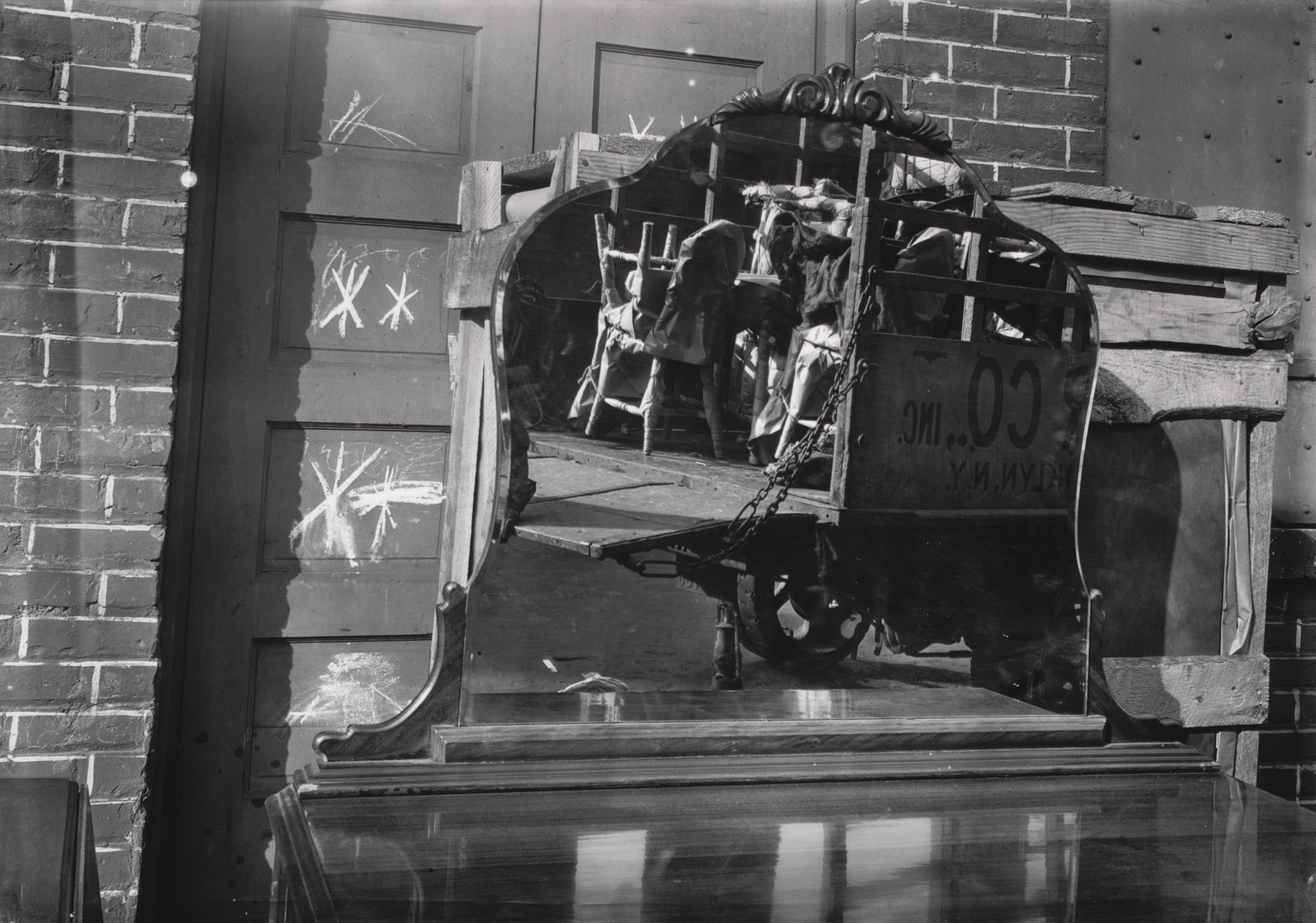 Walker Evans. Moving Truck and Bureau Mirror. 1929