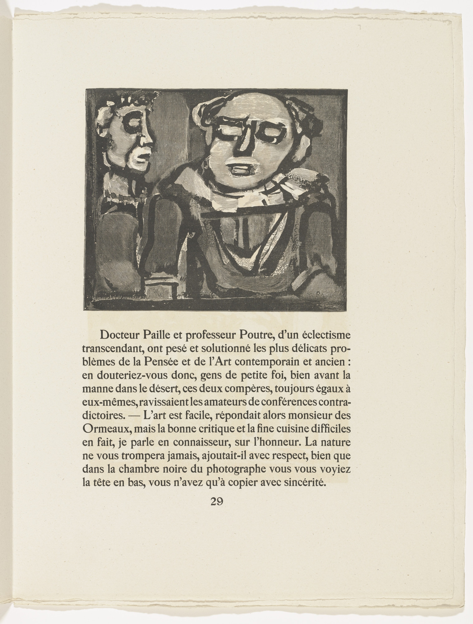 Georges Rouault. Headpiece (page 29) from Cirque de l'étoile filante (The Shooting Star Circus)