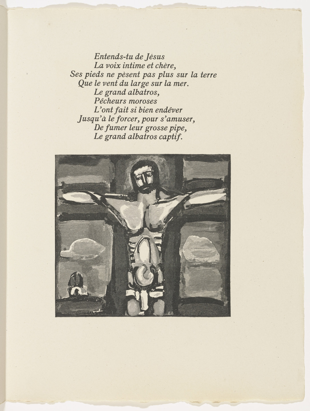 Georges Rouault. Tailpiece (page 39) from Cirque de l'étoile filante (The Shooting Star Circus). 1938