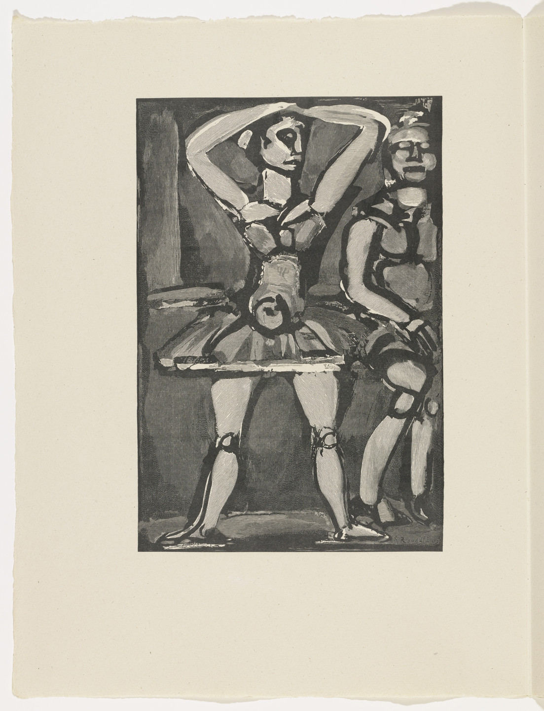 Georges Rouault. Plate (page 42) from Cirque de l'étoile filante (The Shooting Star Circus). 1938