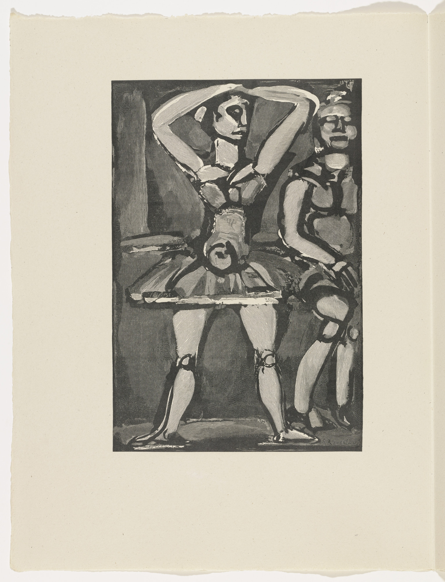 Georges Rouault. Plate (page 42) from Cirque de l'étoile filante (The Shooting Star Circus)