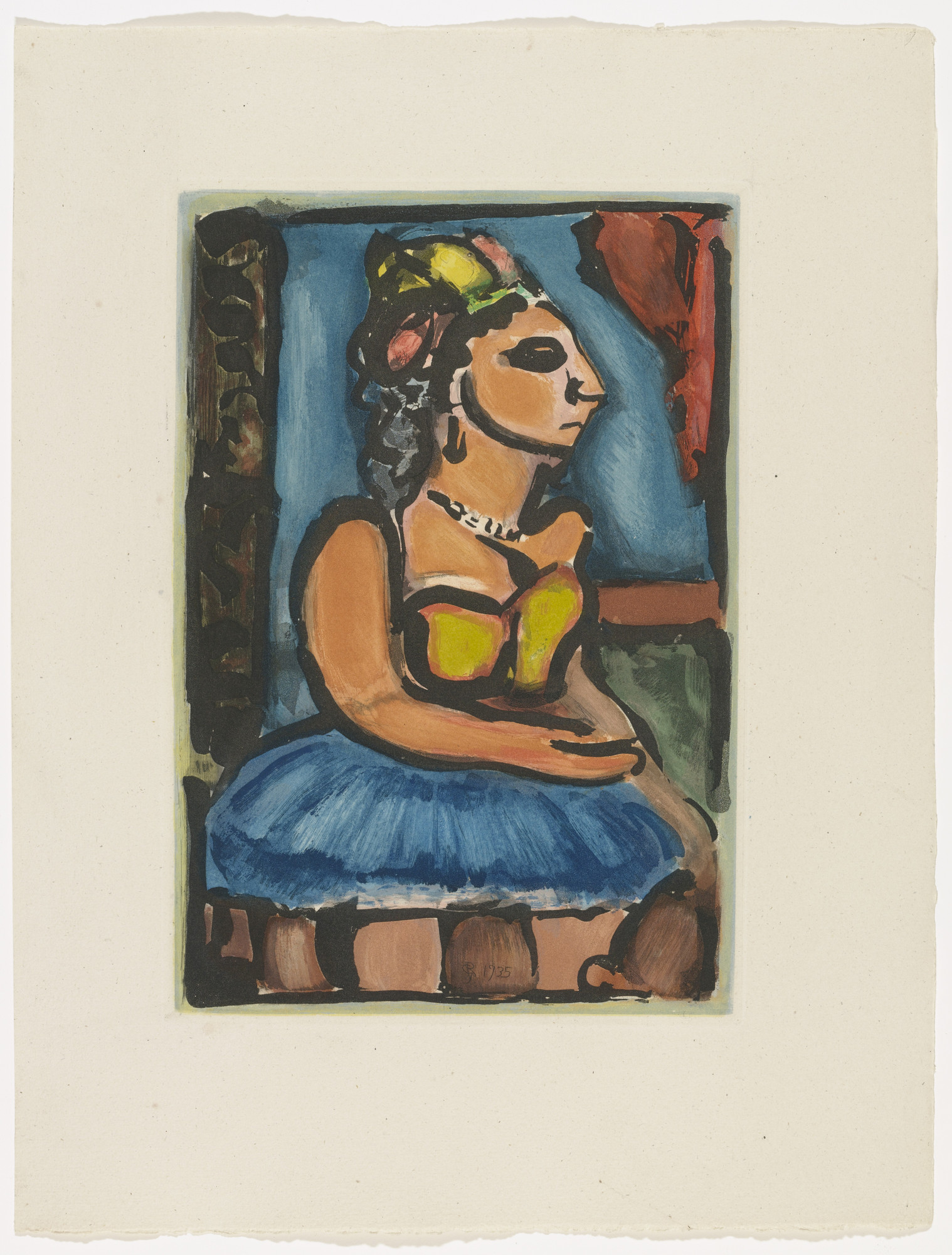 Georges Rouault. Madame Louison (plate facing page 46) from Cirque de l'étoile filante (The Shooting Star Circus)