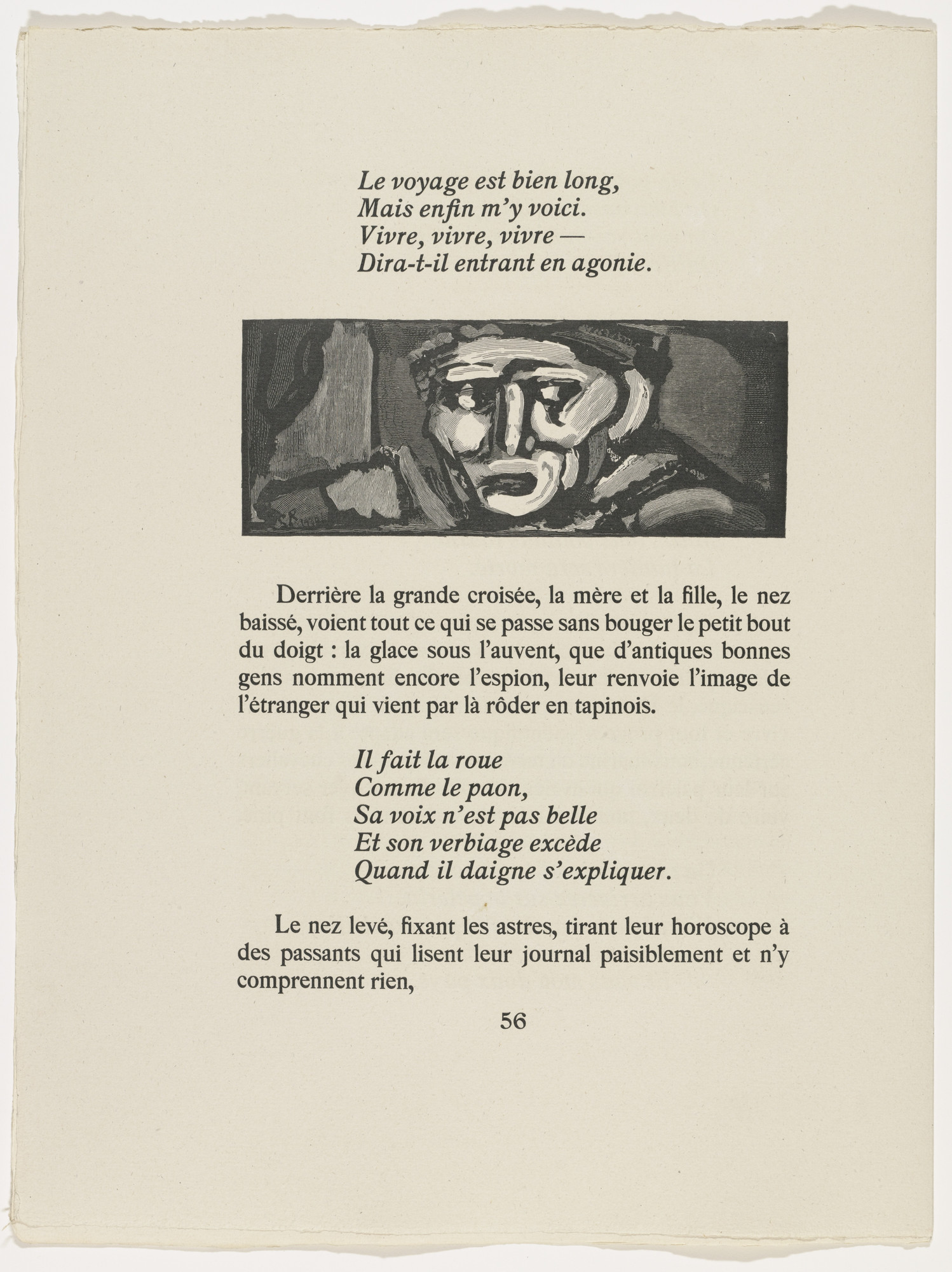 Georges Rouault. In-text plate (page 56) from Cirque de l'étoile filante (The Shooting Star Circus)