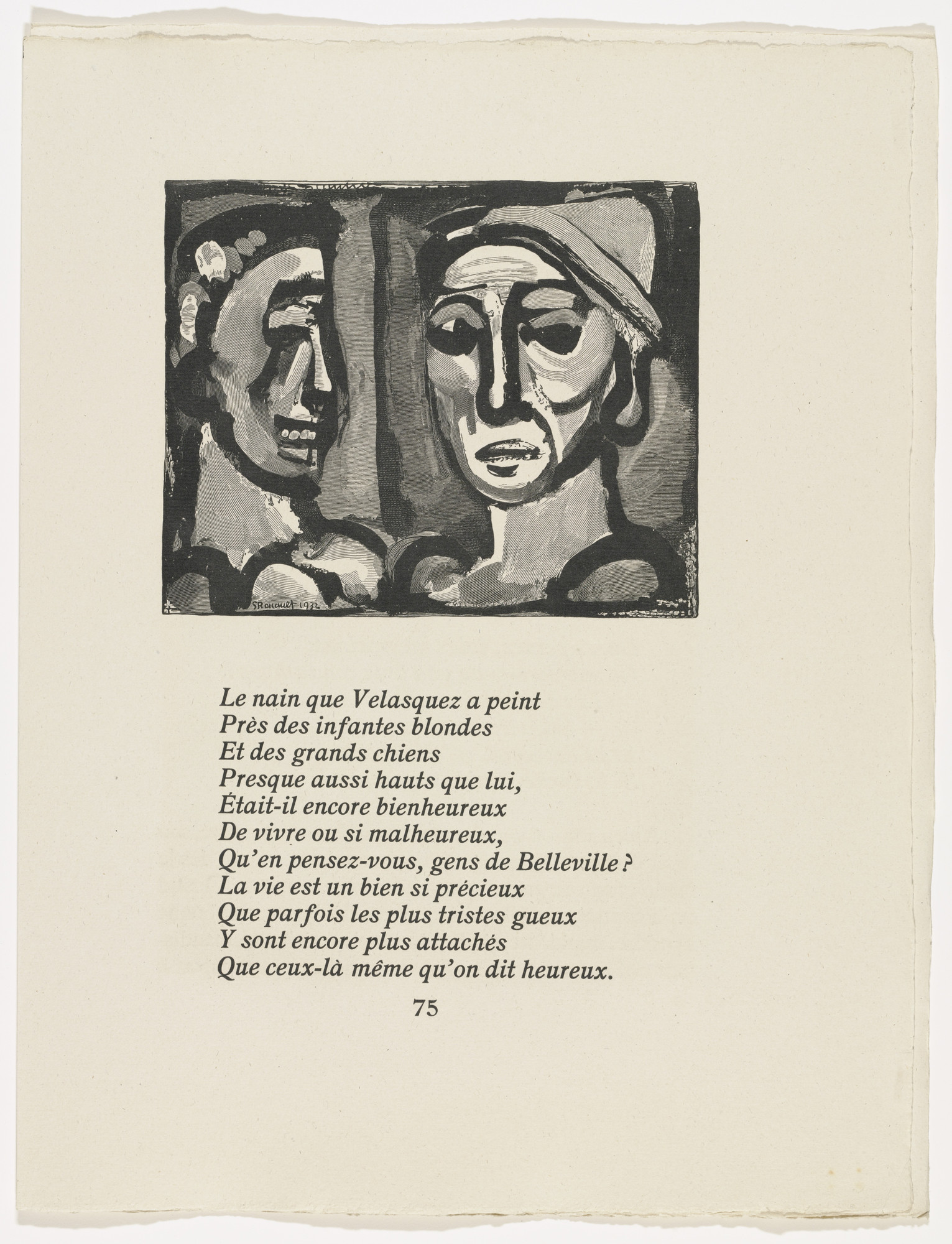 Georges Rouault. Headpiece (page 75) from Cirque de l'étoile filante (The Shooting Star Circus)