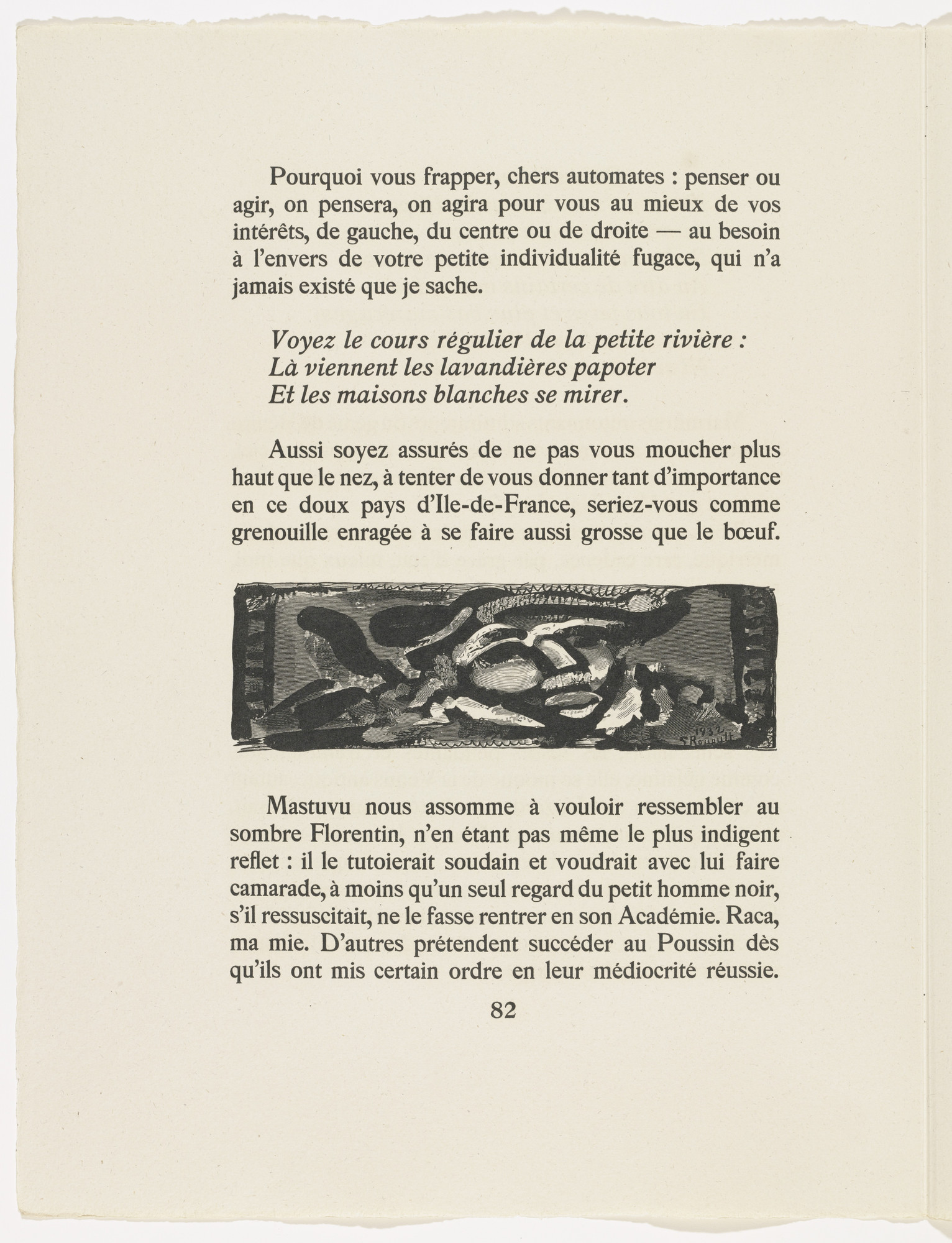 Georges Rouault. In-text plate (page 82) from Cirque de l'étoile filante (The Shooting Star Circus)