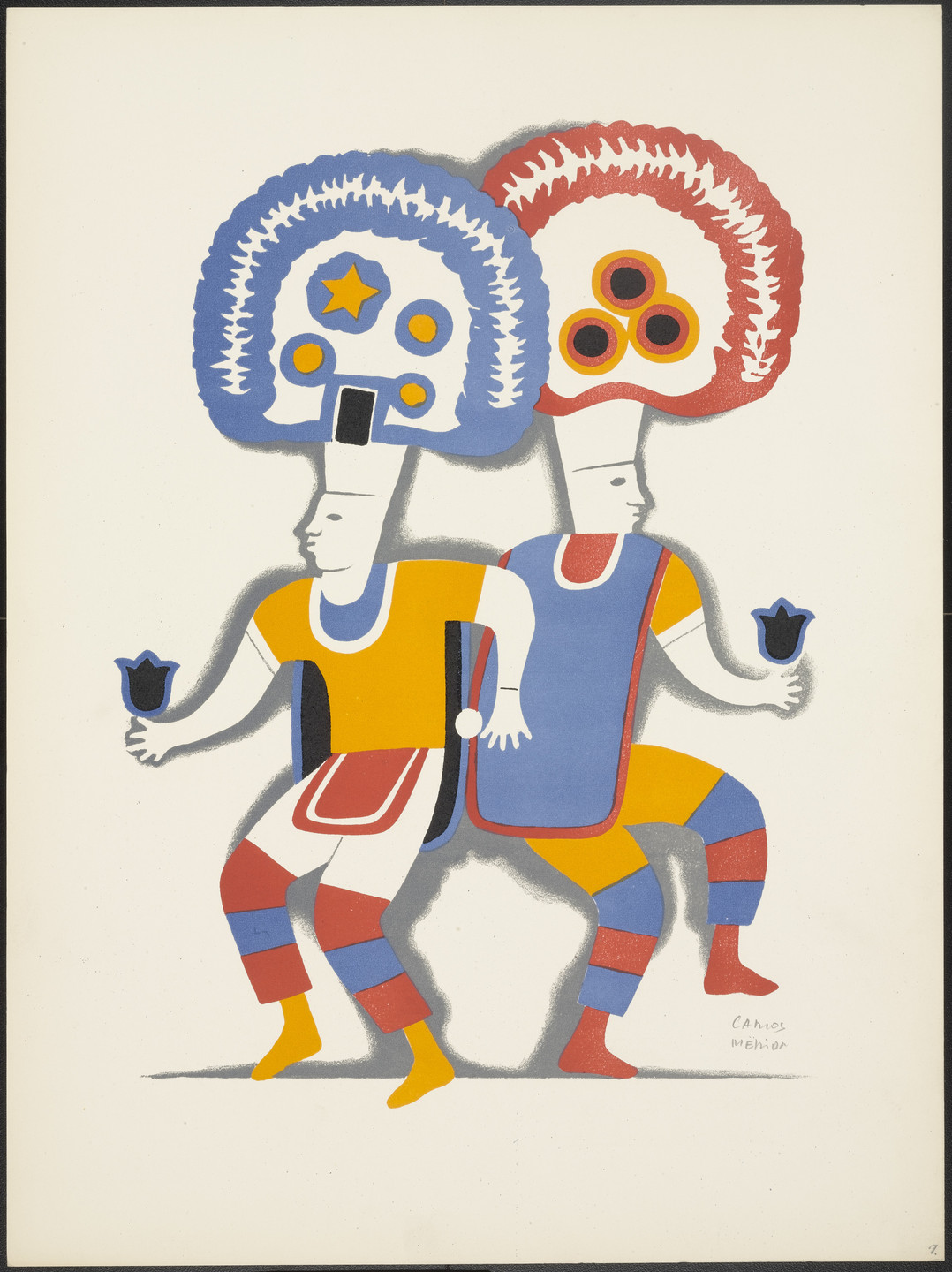 Carlos Mérida. Plume Dance from Dances of Mexico. c. 1937