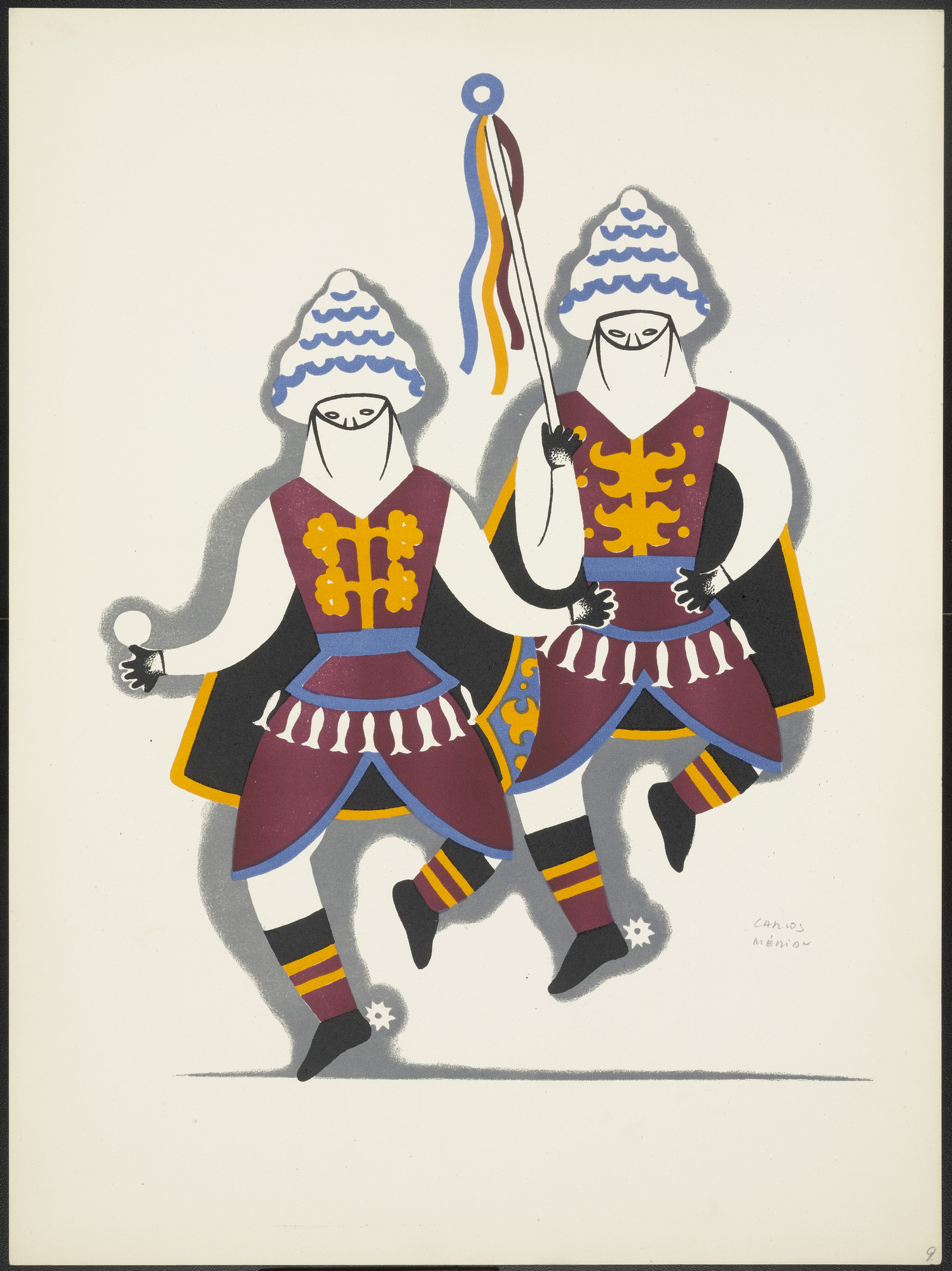 Carlos Mérida. Dance of the Moors from Dances of Mexico