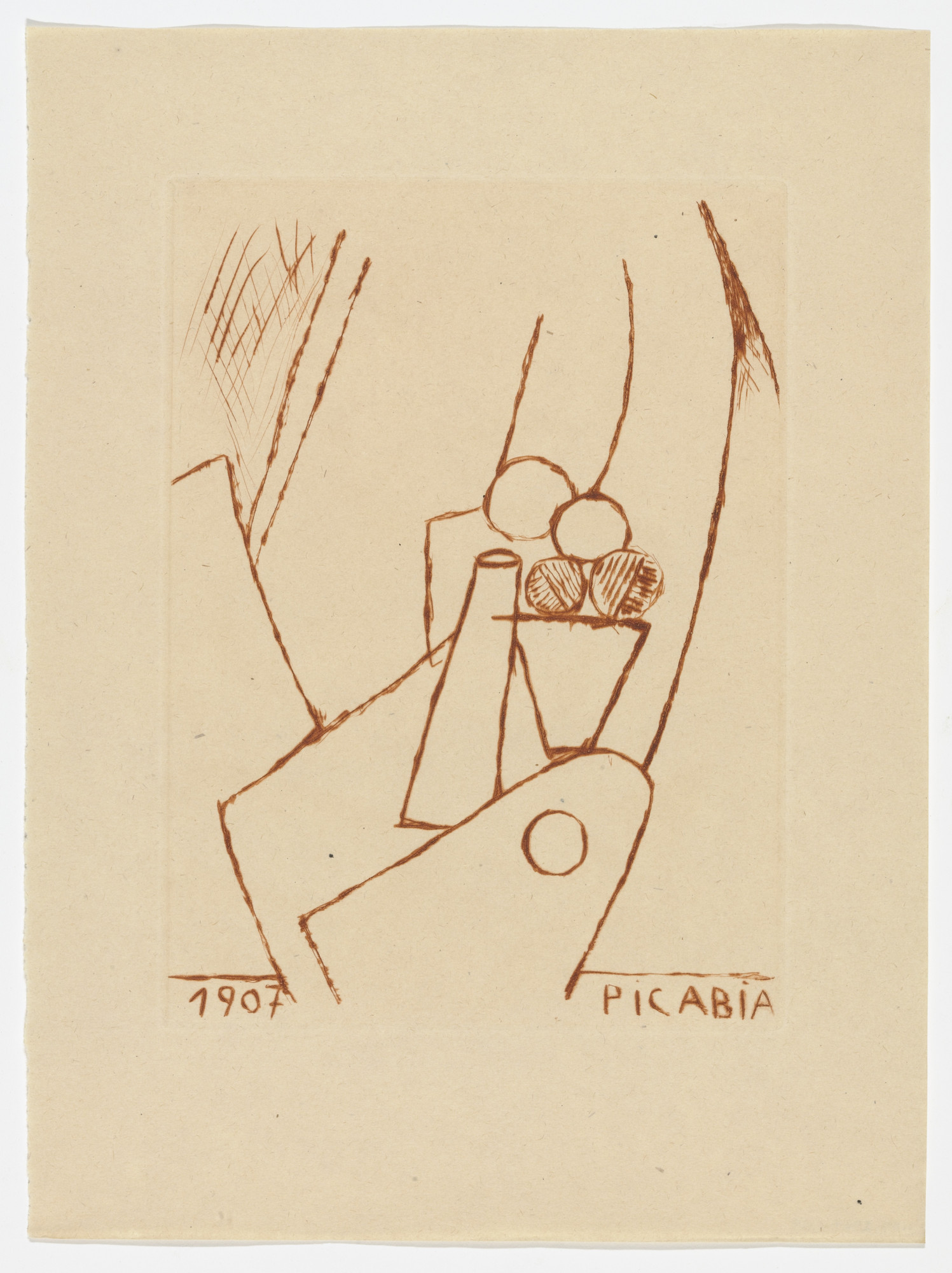 Francis Picabia. Variant of plate from Du Cubisme (On Cubism)