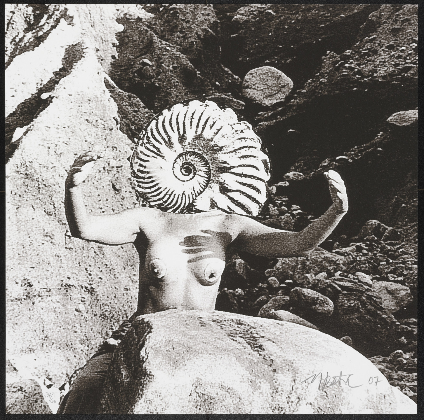 Mary Beth Edelson. Goddess Head/Soft from Femfolio. 2007, published 2009