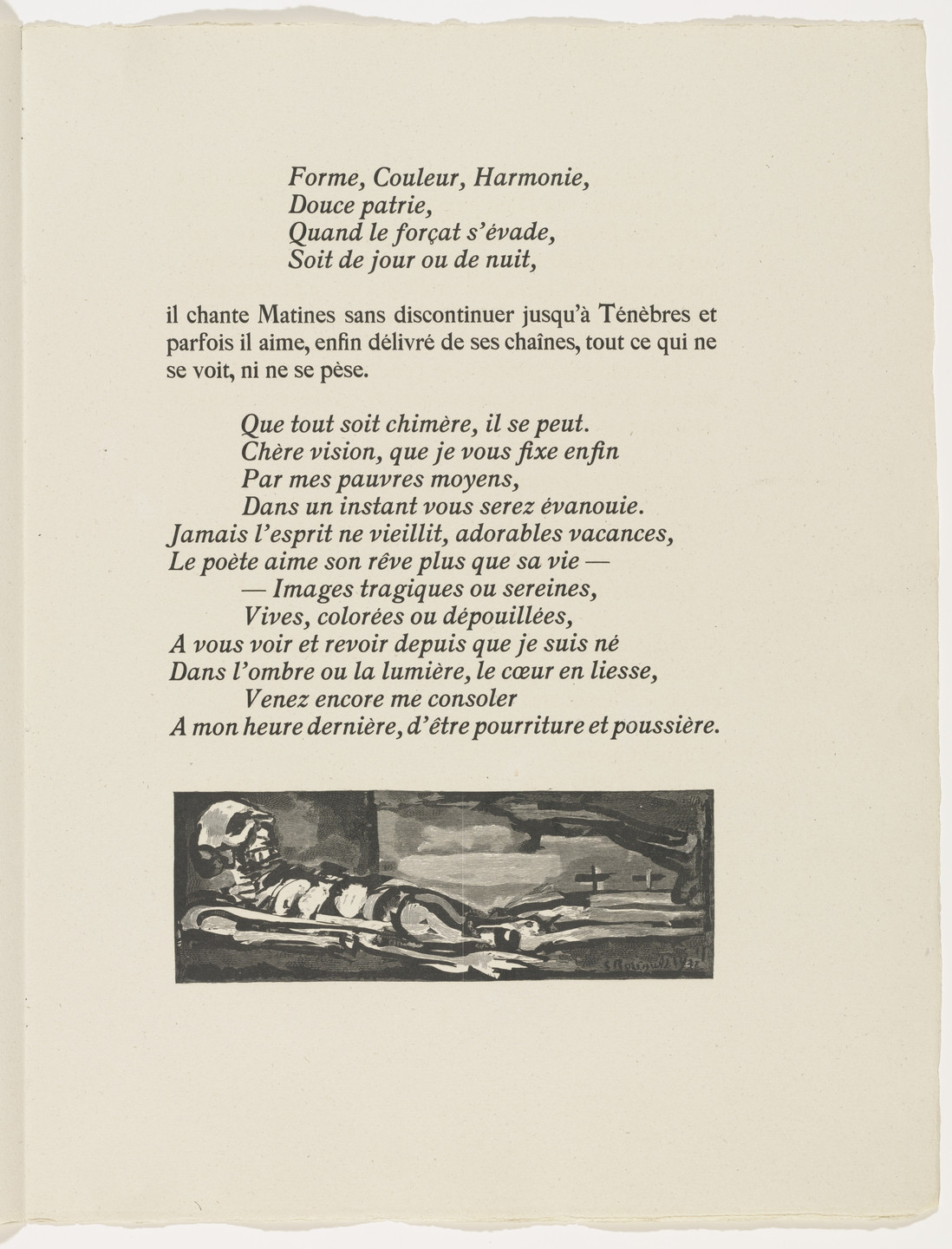 Georges Rouault. Tailpiece (page 5) from Cirque de l'étoile filante (The Shooting Star Circus). 1938