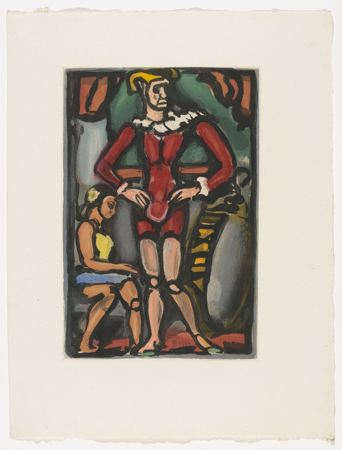 Georges Rouault. Master Arthur (plate facing page 92) from Cirque de l'étoile filante (The Shooting Star Circus). 1934, published 1938