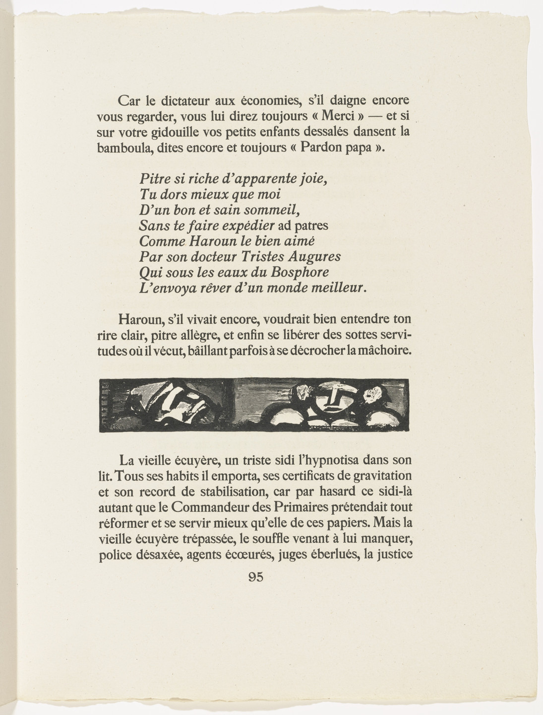 Georges Rouault. In-text plate (page 95) from Cirque de l'étoile filante (The Shooting Star Circus). 1938