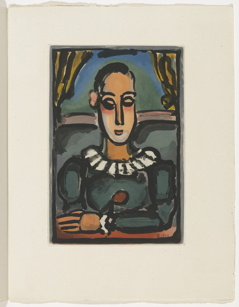 Pierrot Noir (Black Pierrot) (plate facing page 10) from Cirque de l'étoile filante (The Shooting Star Circus)