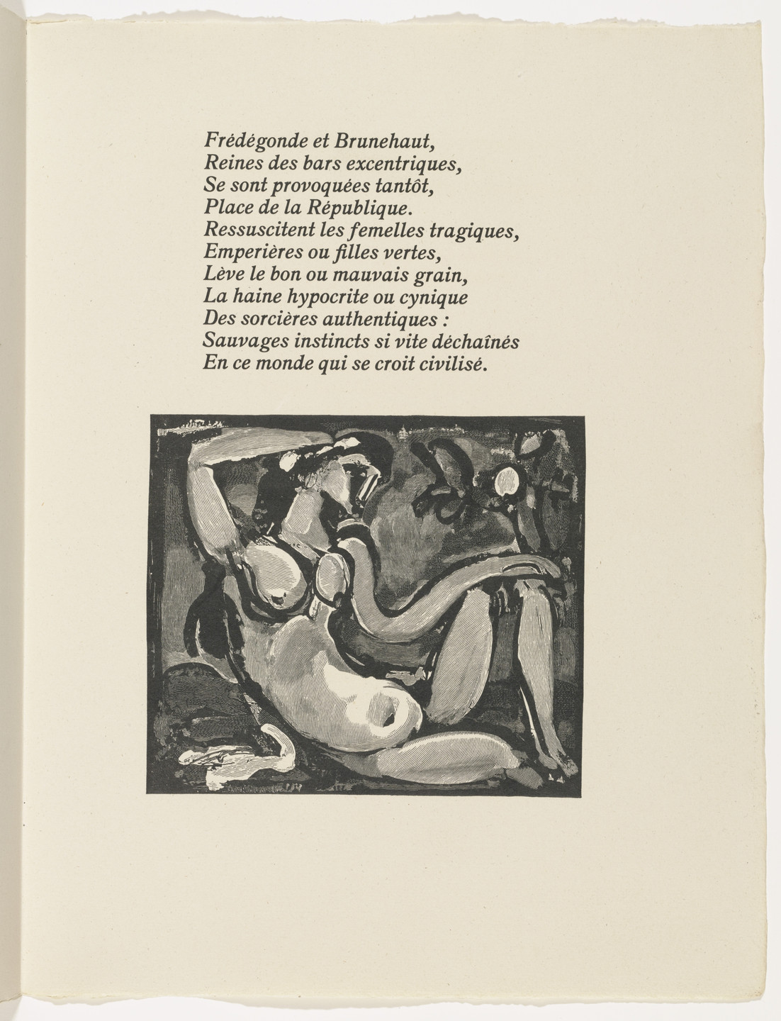 Georges Rouault. Tailpiece (page 151) from Cirque de l'étoile filante (The Shooting Star Circus). 1938