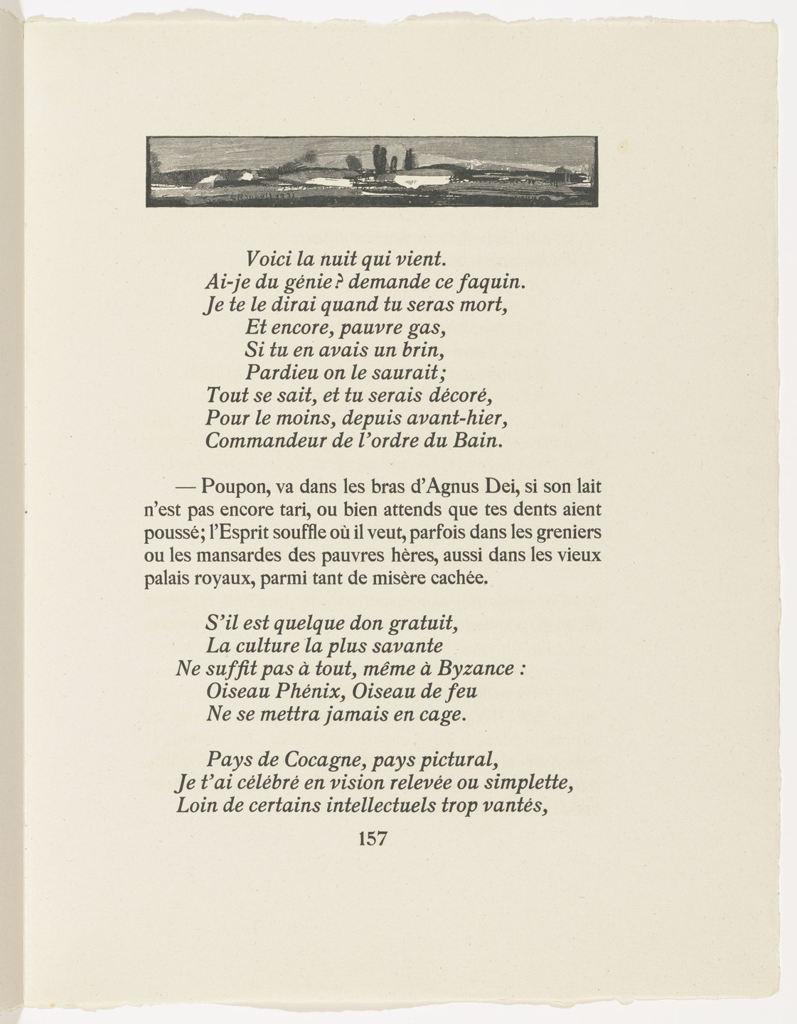 Georges Rouault. In-text plate (page 157) from Cirque de l'étoile filante (The Shooting Star Circus). 1938