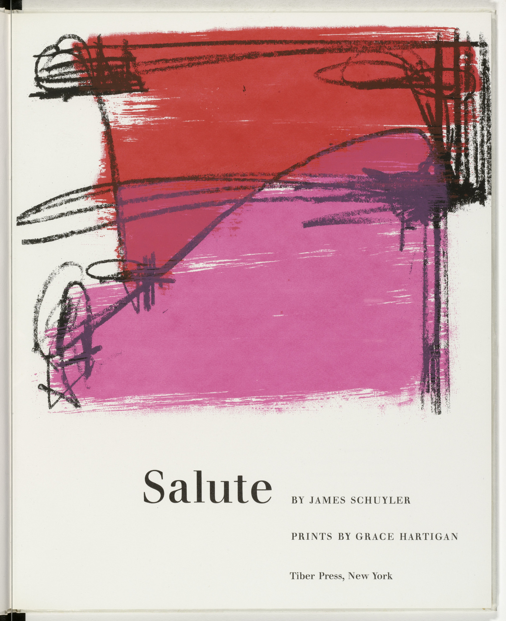 Grace Hartigan. Title page from Salute