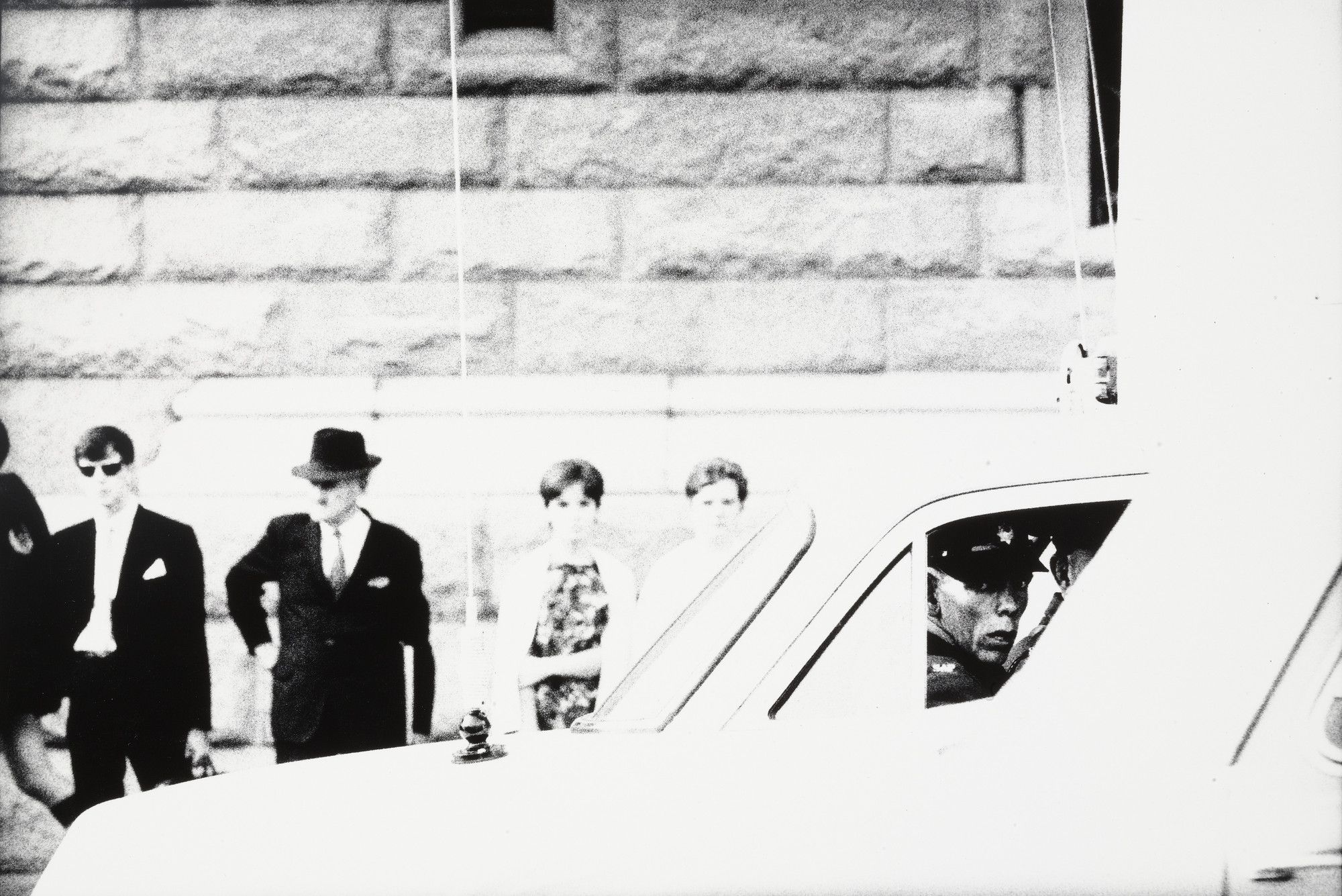 David Goldblatt. Policeman in a Squad Car on Church Square, Pretoria. 1967
