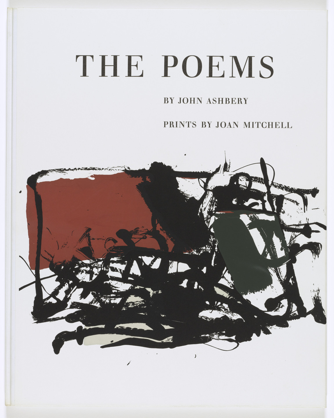 Joan Mitchell. Cover from The Poems. 1960