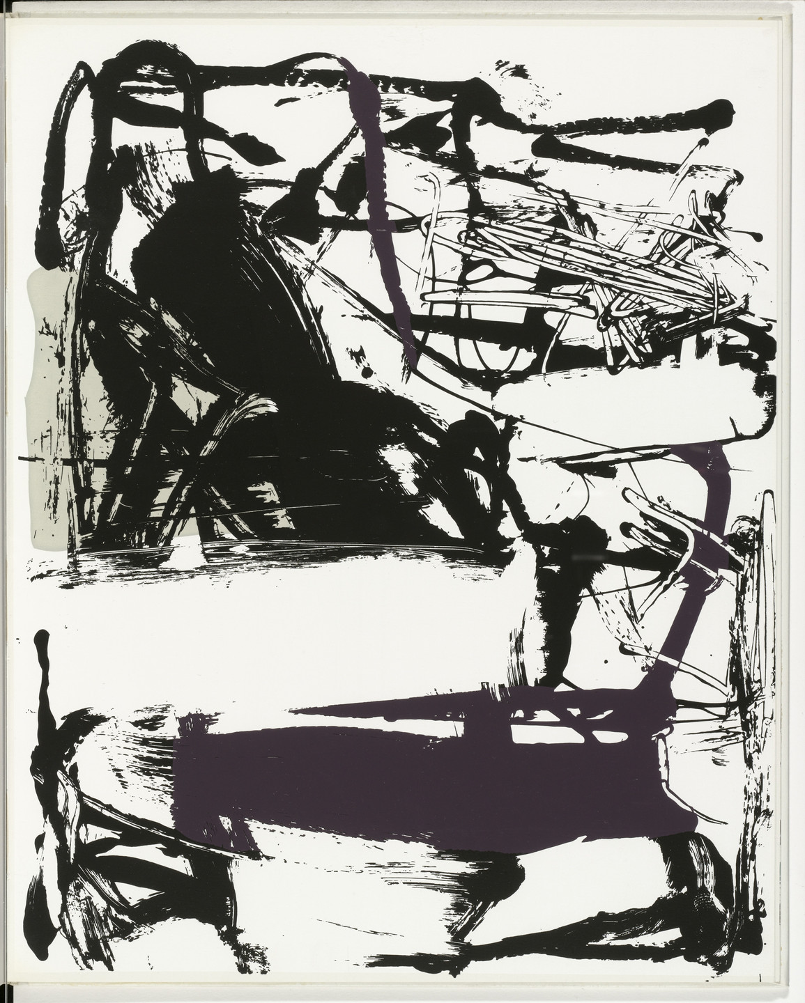 Joan Mitchell. Plate (folio 11) from The Poems. 1960