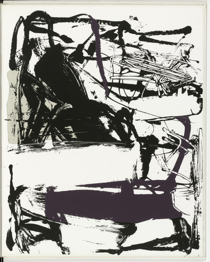 Joan Mitchell. Plate (folio 11) from The Poems