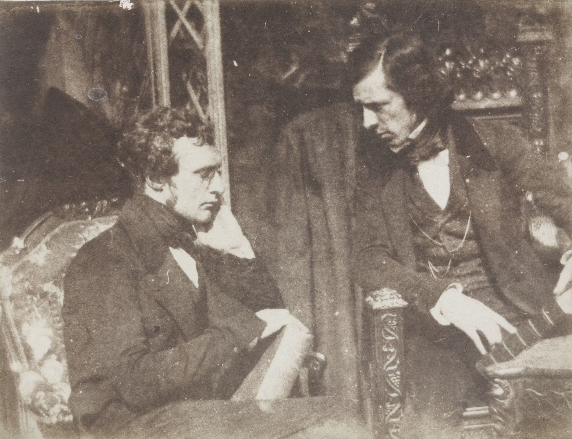 David Octavius Hill, Robert Adamson. George Gilfillan and Dr. Samuel Brown. c. 1841-48
