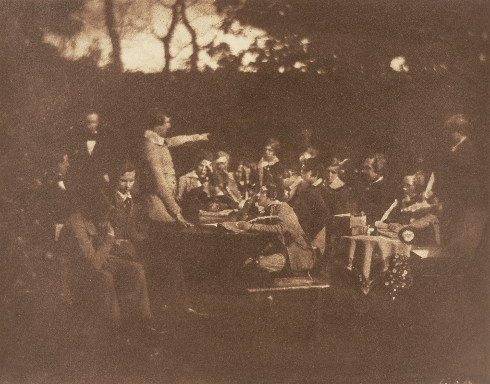 David Octavius Hill, Robert Adamson. Debating Society Meeting at Merchiston Castle
