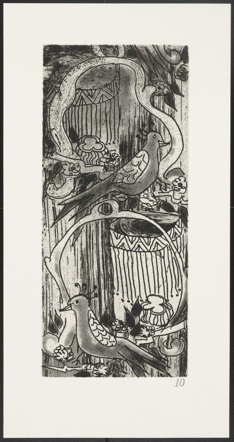 Robert Kushner. Parrots from The Joy of Ornament. 1980