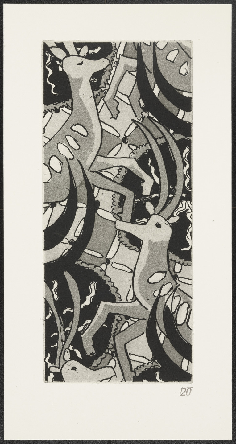 Robert Kushner. Antelopes from The Joy of Ornament. 1980