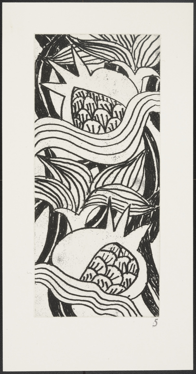 Robert Kushner. Pomegranates &amp; Lilies from The Joy of Ornament. 1980