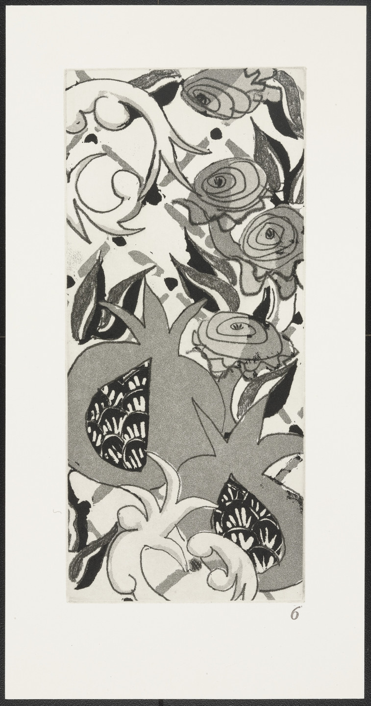 Robert Kushner. Pomegranates &amp; Roses from The Joy of Ornament. 1980